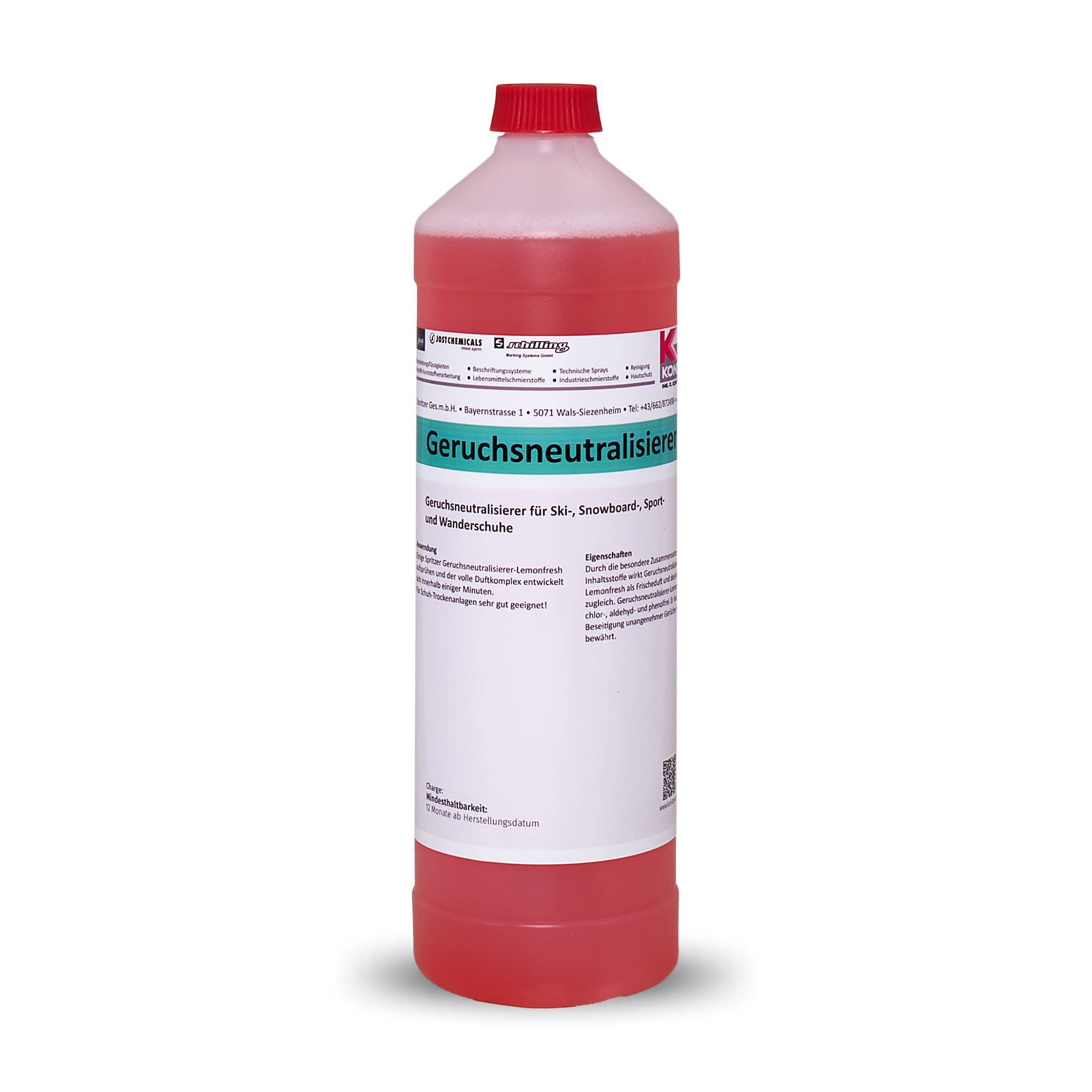 Geruchsneutralisierer 1l Flasche | Geruchsneutralisierer mit Desinfektion für Ski-, Snowboard-, Sport- und Wanderschuhe | Ing. R. Konitzer Ges.m.b.H