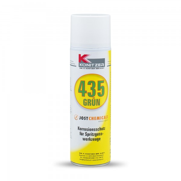 Fluid 435 Grün Spray 12x500ml Spraydosen | Öl- und wachsfreies Korrosionsschutzspray | Ing. R. Konitzer Ges.m.b.H